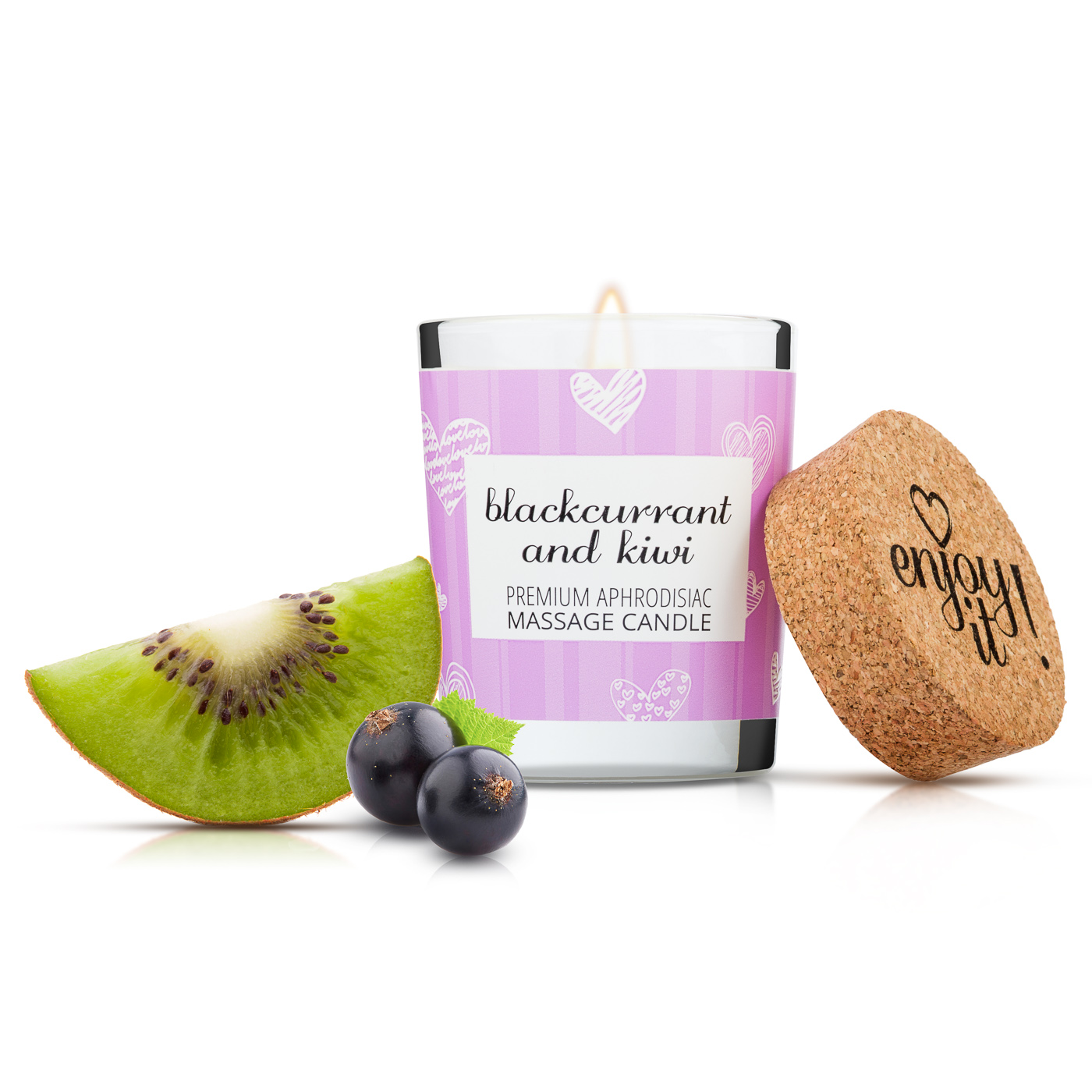 Masážna sviečka MAGNETIFICO Enjoy it! - Blackcurrant and kiwi 9